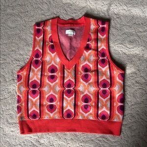 Colorful Geometric Knit Vest